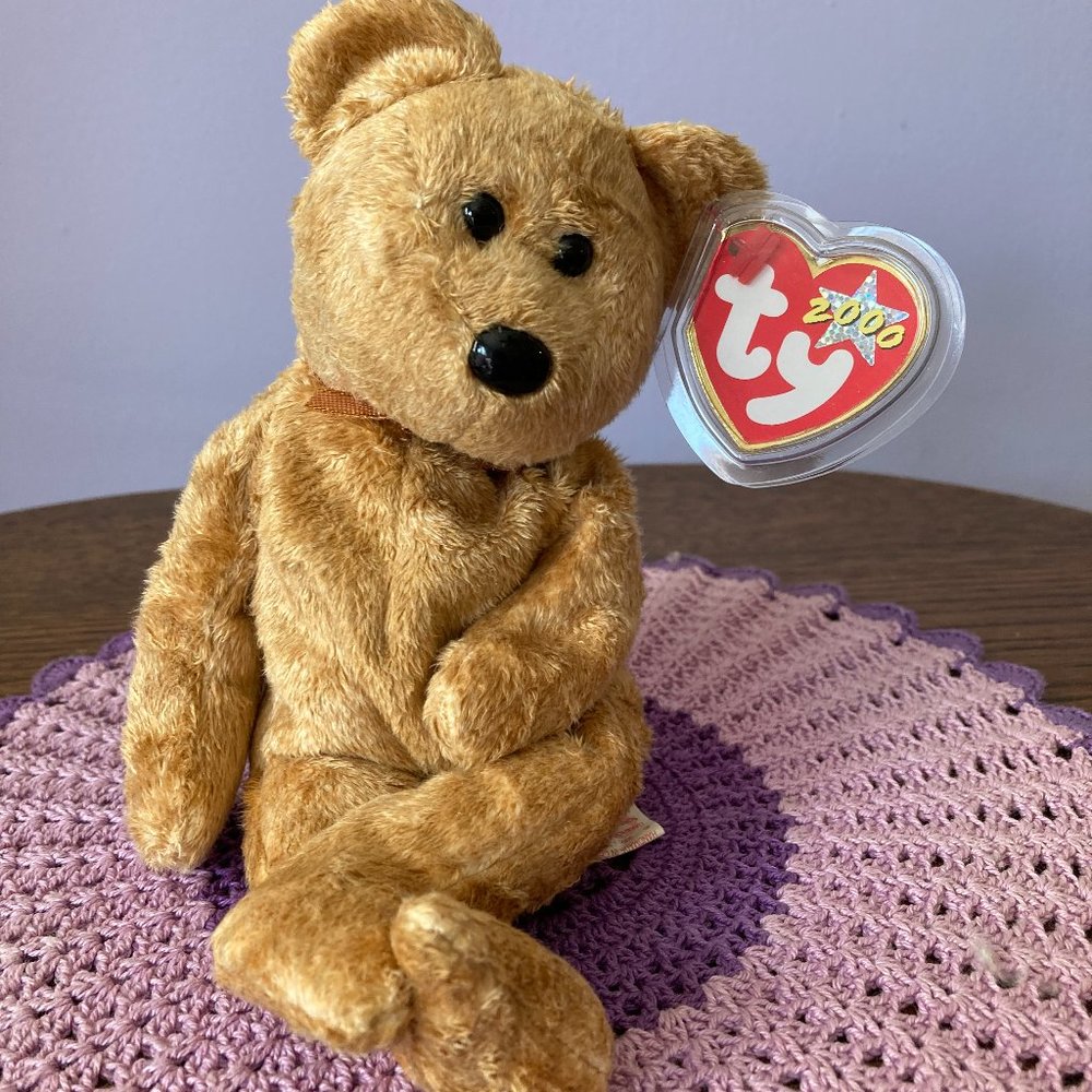 Cashew TY Beanie Babies Teddy Bear